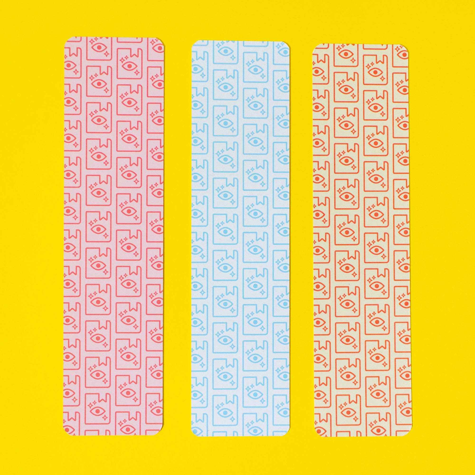 Library Card Bookmark: Blue - Bookmark - Subject to Change