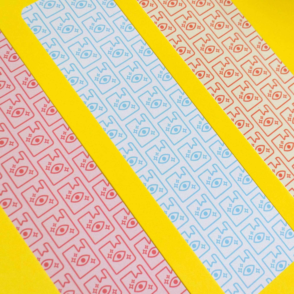 Library Card Bookmark: Blue - Bookmark - Subject to Change