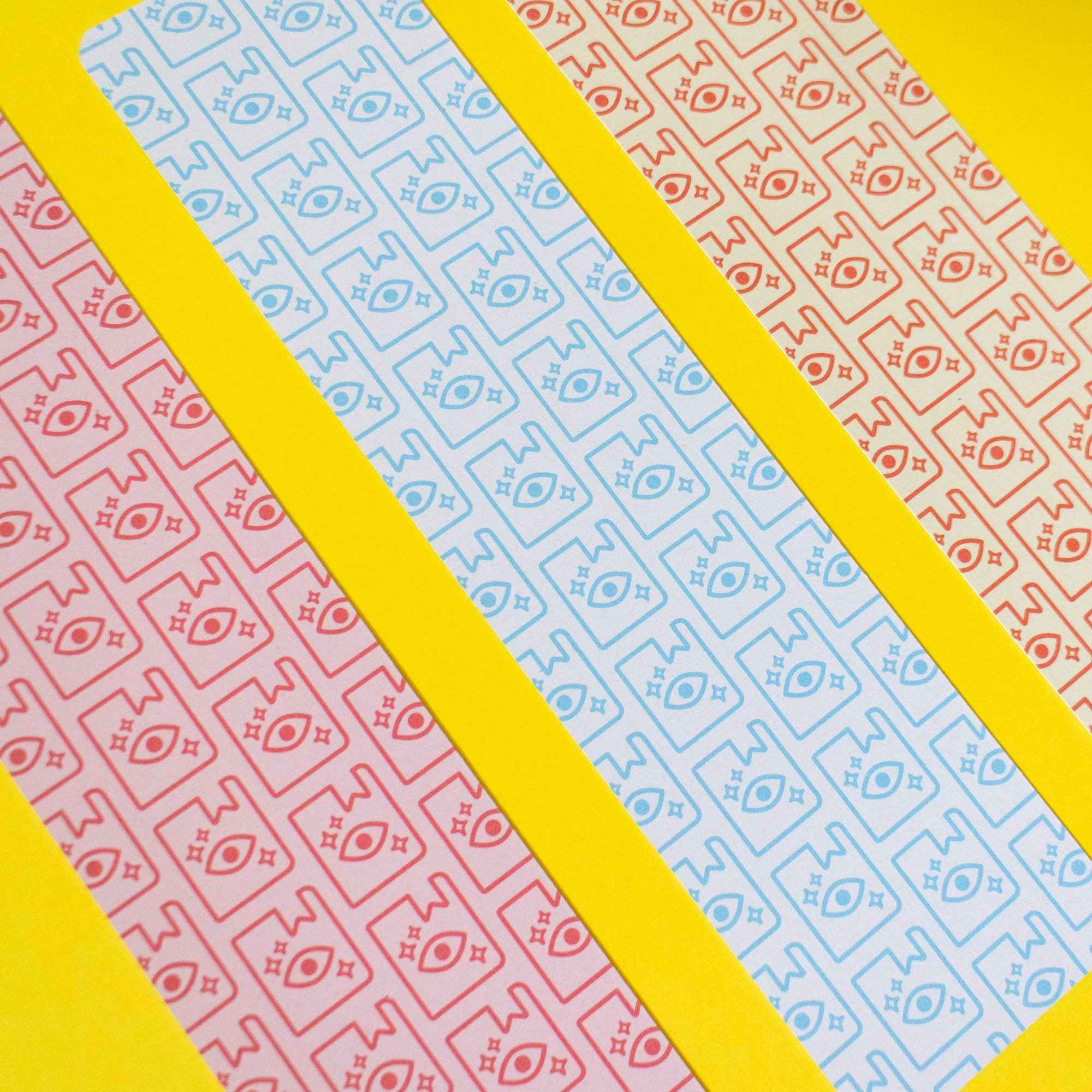 Library Card Bookmark: Blue - Bookmark - Subject to Change