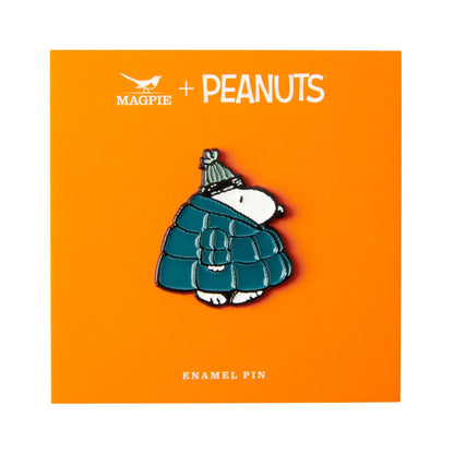 Magpie x Peanuts Snoopy Cosy Puffa Enamel Pin