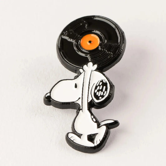 Magpie x Peanuts Snoopy Vinyl Record Enamel Pin