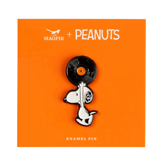 Magpie x Peanuts Snoopy Vinyl Record Enamel Pin