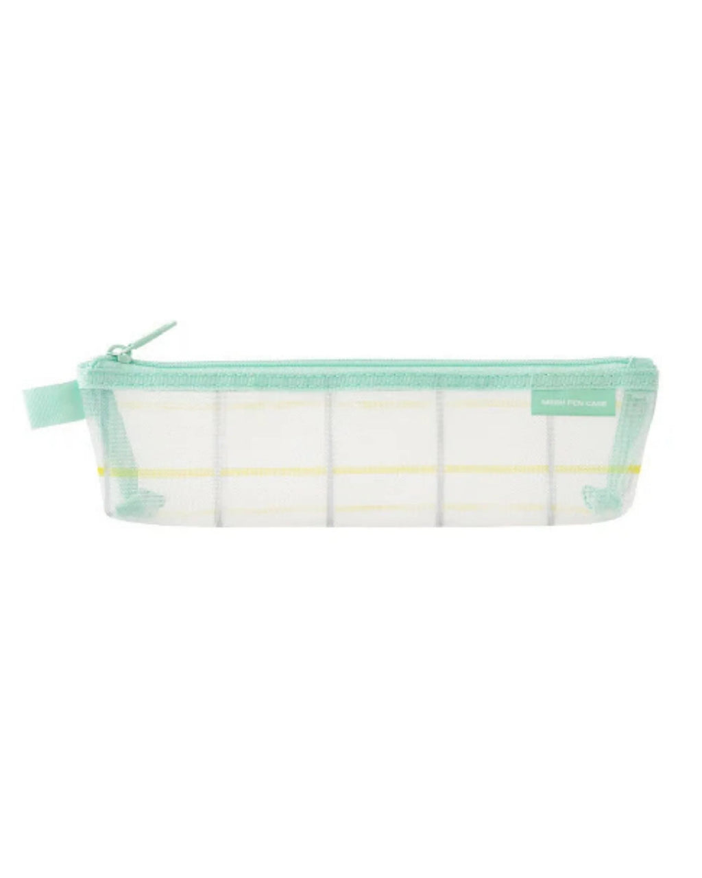 Midori Mesh Pen Case – Green Check