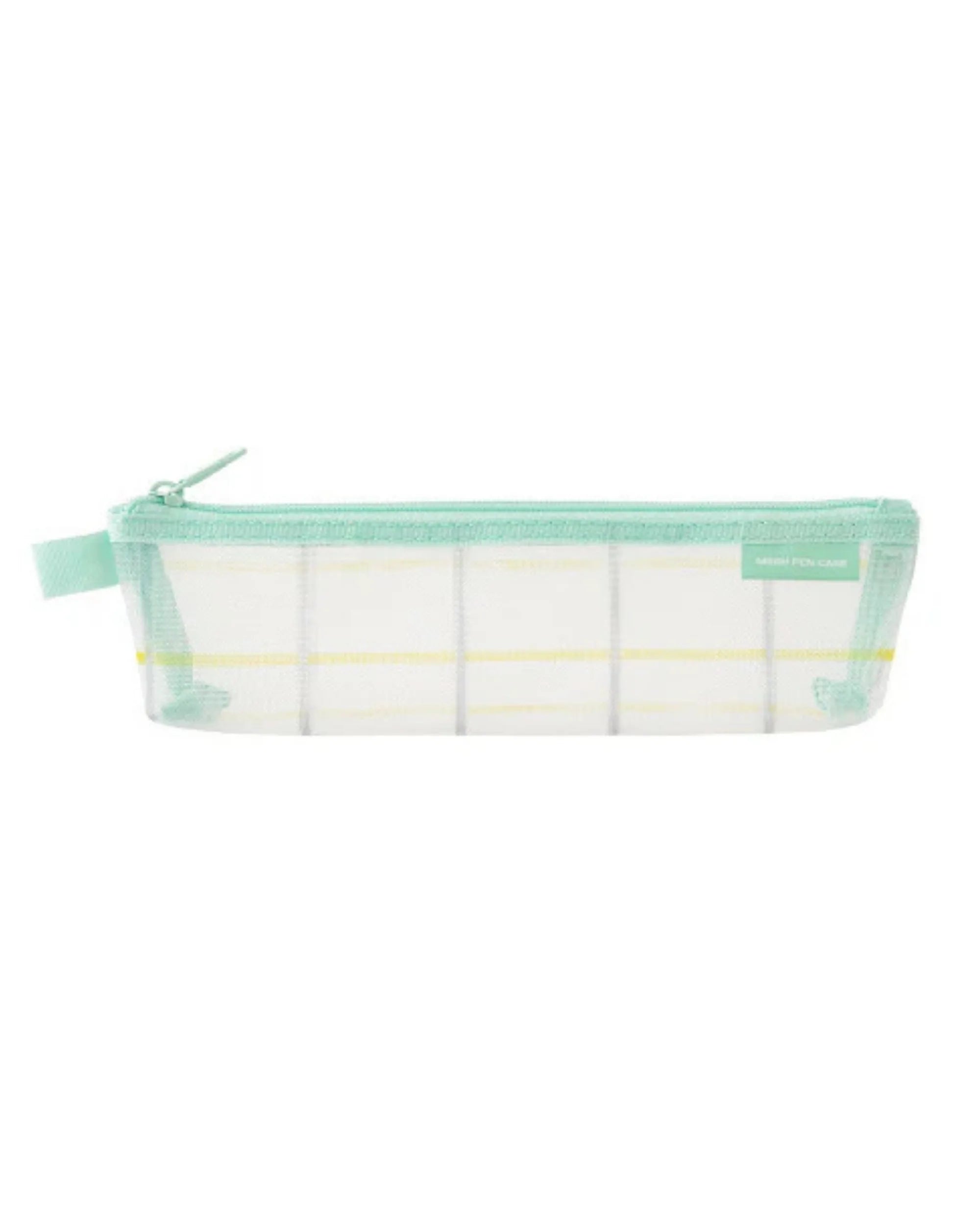 Midori Mesh Pen Case – Green Check