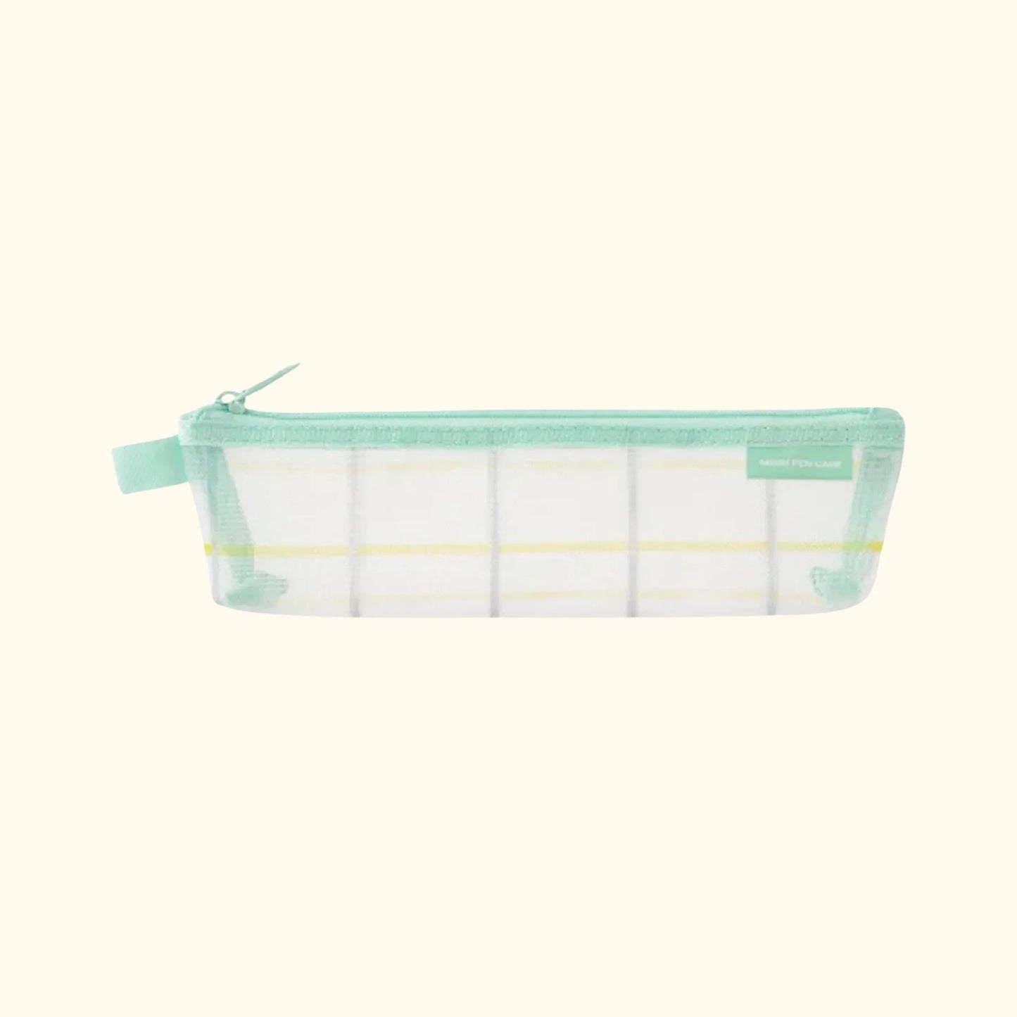 Midori Mesh Pen Case – Green Check