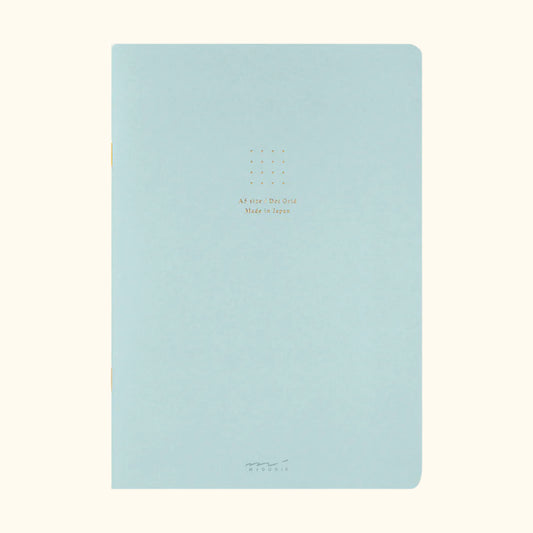 Midori A5 dot grid notebook in blue