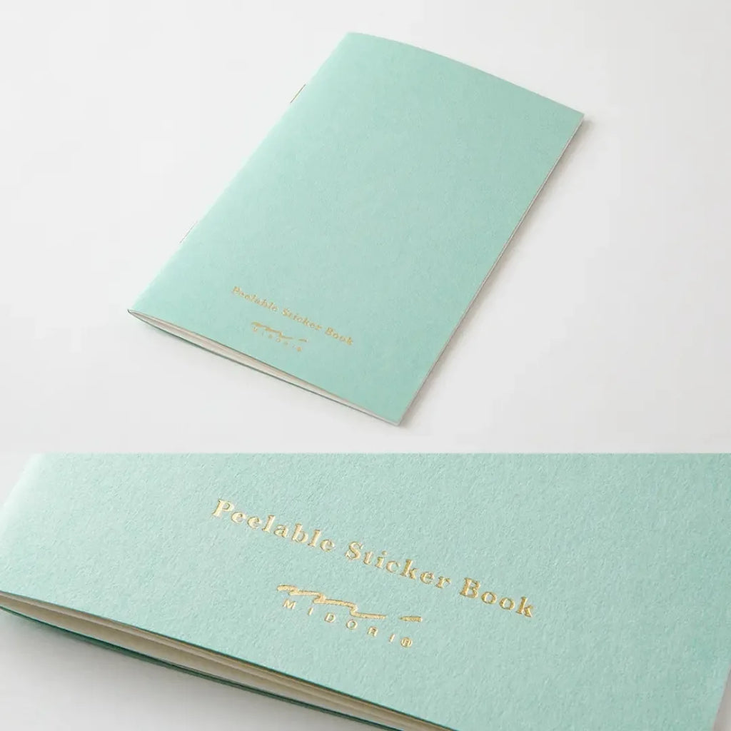 Midori Sticker Book with Pocket – Light Blue