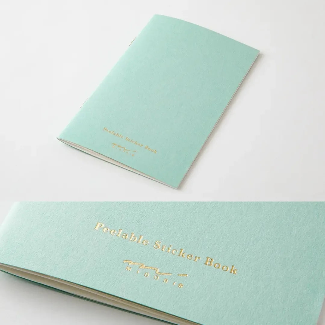 Midori Sticker Book with Pocket – Light Blue