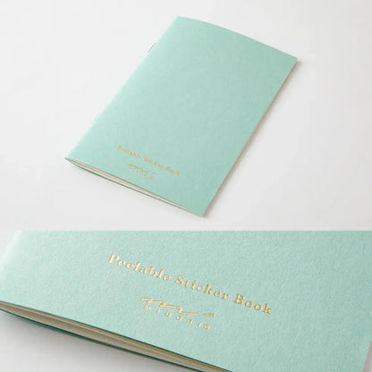 Midori Sticker Book with Pocket – Light Blue