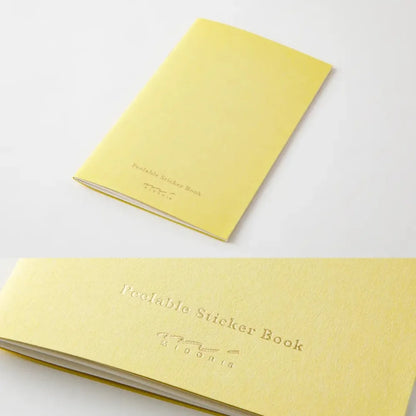 Midori Sticker Book with Pocket – Yellow