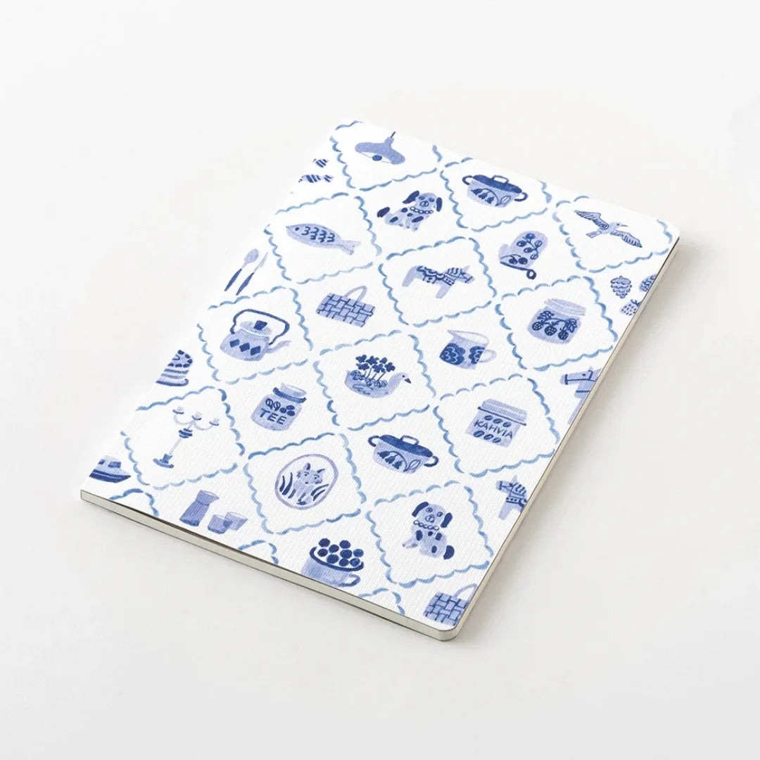Midori Yuru Log Notebook B6 – Blue Nordic