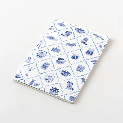 Midori Yuru Log Notebook B6 – Blue Nordic