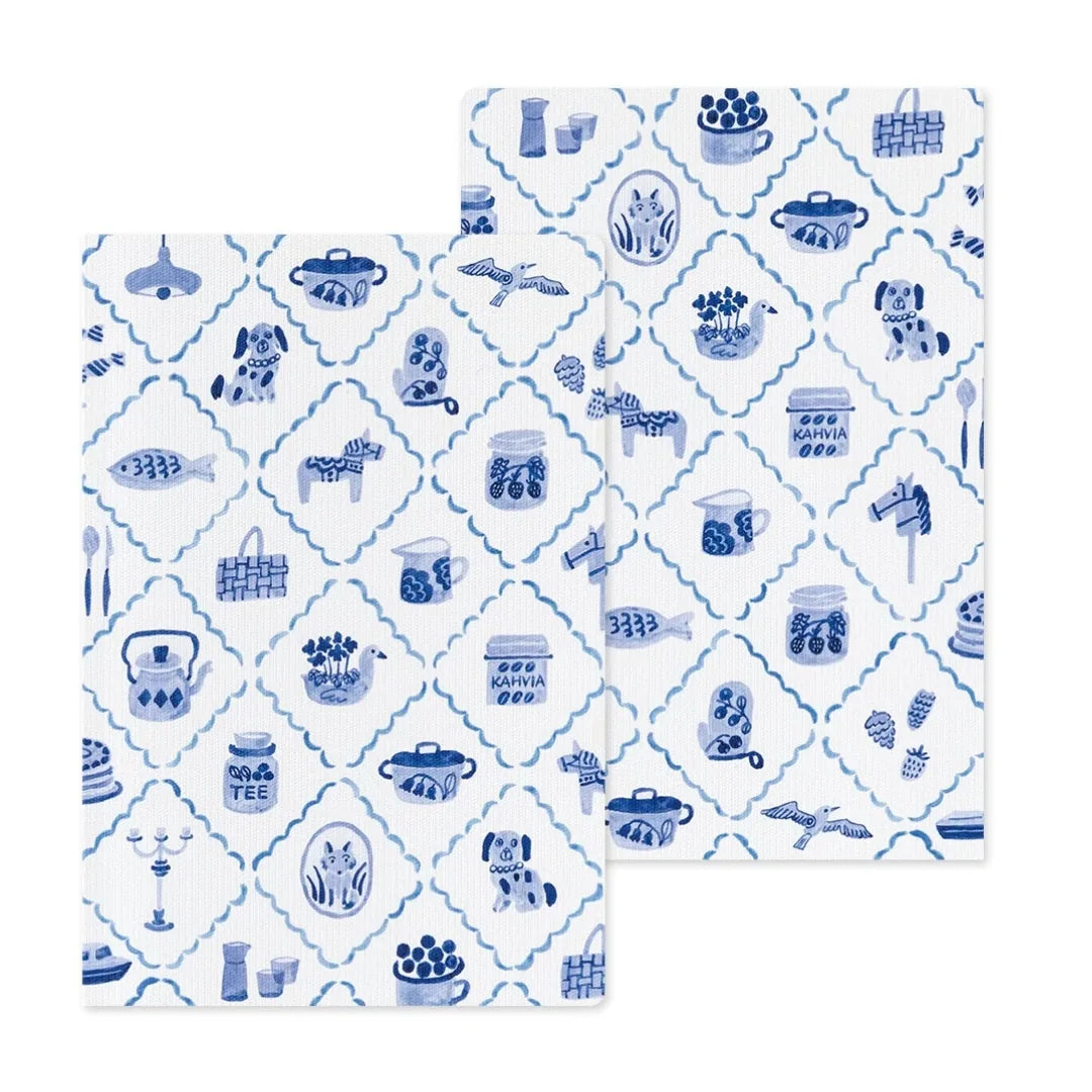 Midori Yuru Log Notebook B6 – Blue Nordic