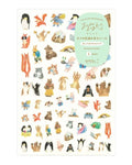 Midori Yuru Log Sticker Sheet – Animal