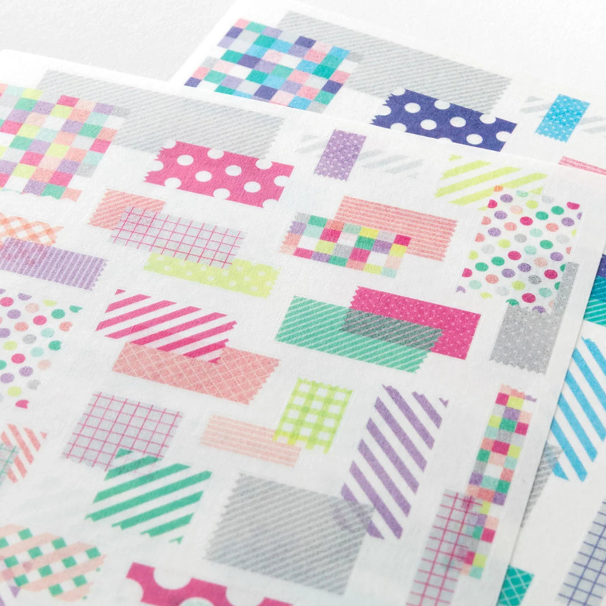 Midori Yuru Log Sticker Sheets – Collage Tape (2 Sheets)