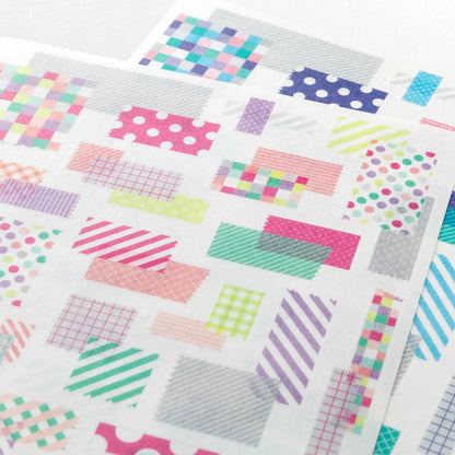 Midori Yuru Log Sticker Sheets – Collage Tape (2 Sheets)