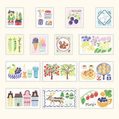 Midori Yuru Log Roll Sticker – Stamps