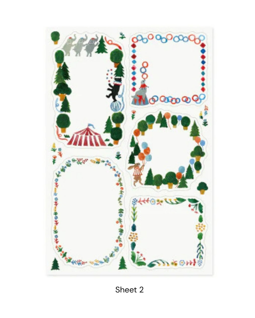 Midori Yuru Log Sticker Sheets – Scandinavia (Set of 2)