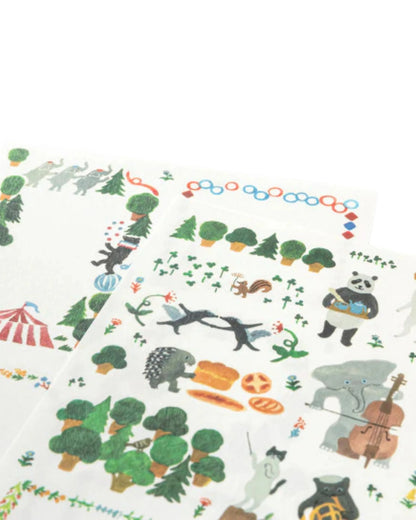 Midori Yuru Log Sticker Sheets – Scandinavia (Set of 2)