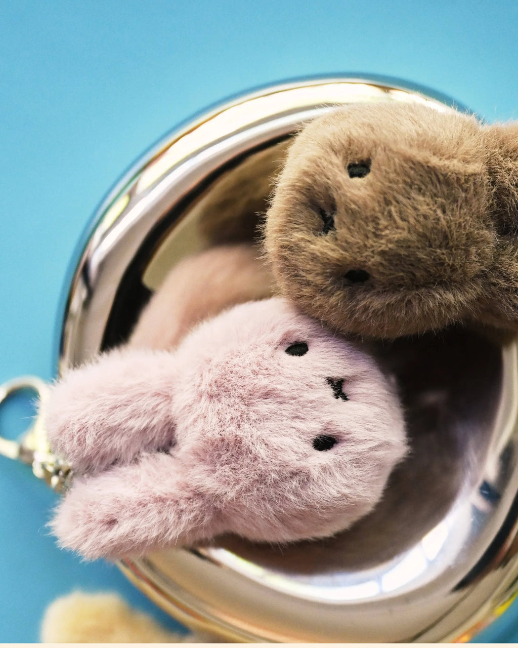 Miffy Fuzzy Plush Keyring – Lilac – 8cm