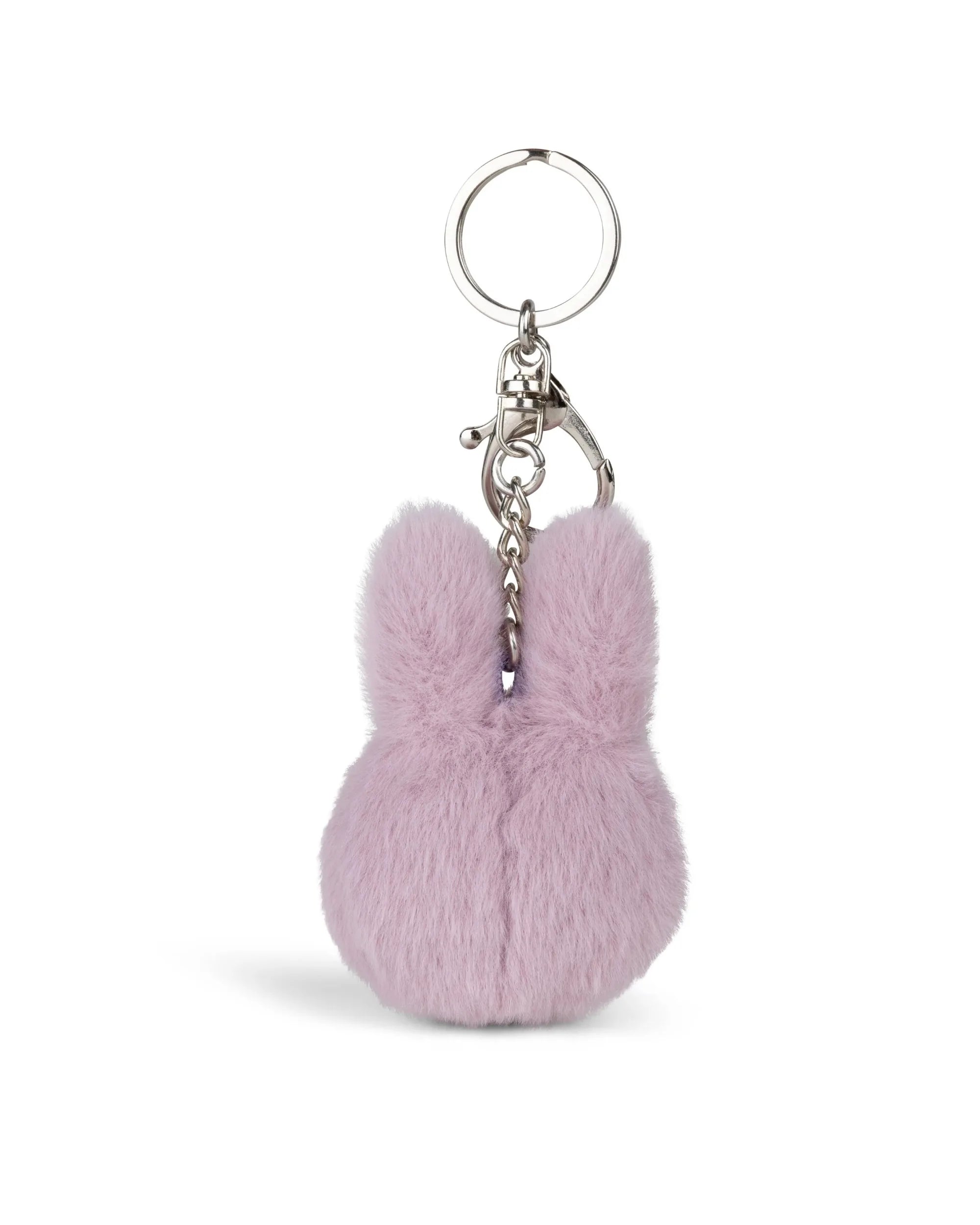 Miffy Fuzzy Plush Keyring – Lilac – 8cm