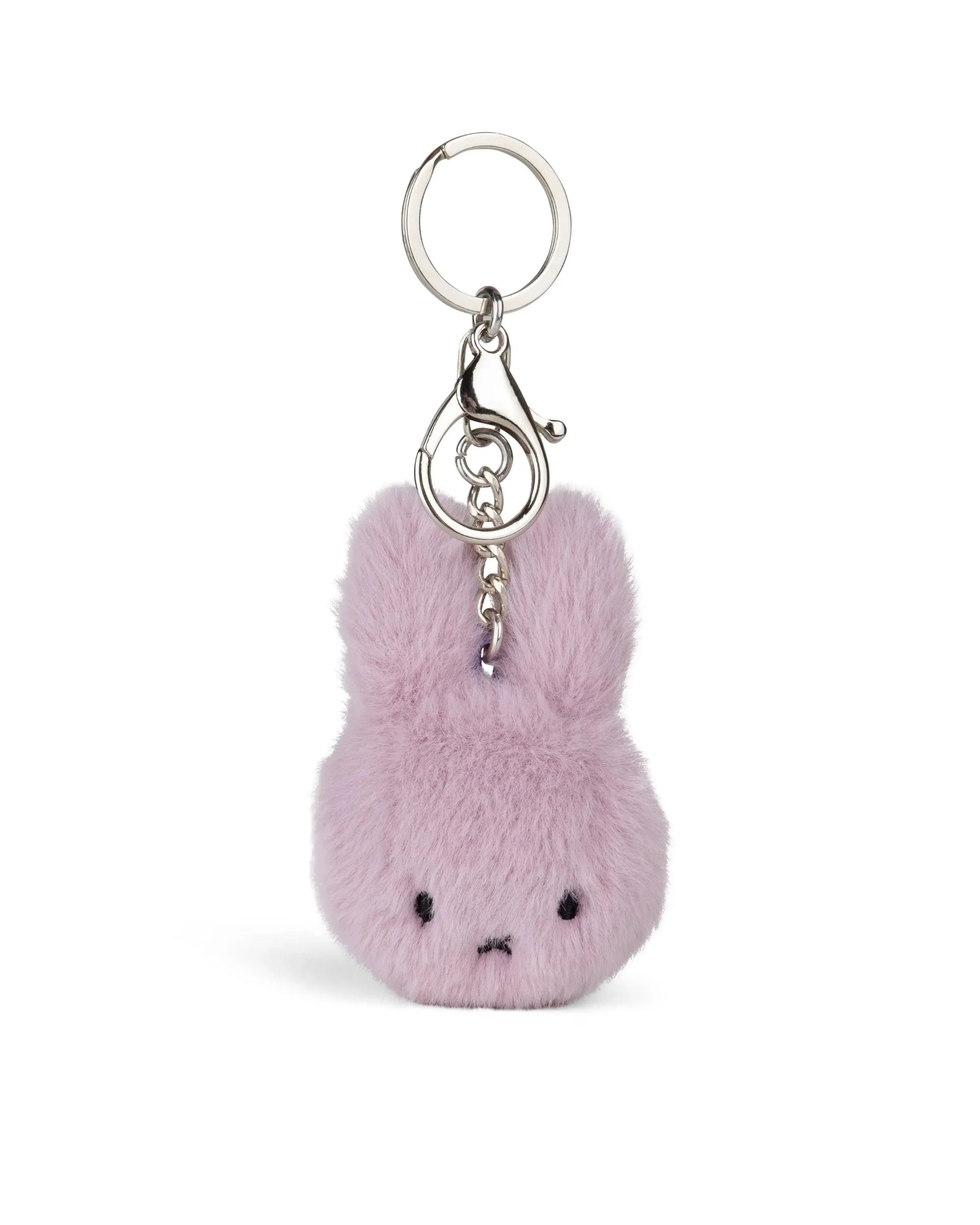 Miffy Fuzzy Plush Keyring – Lilac – 8cm