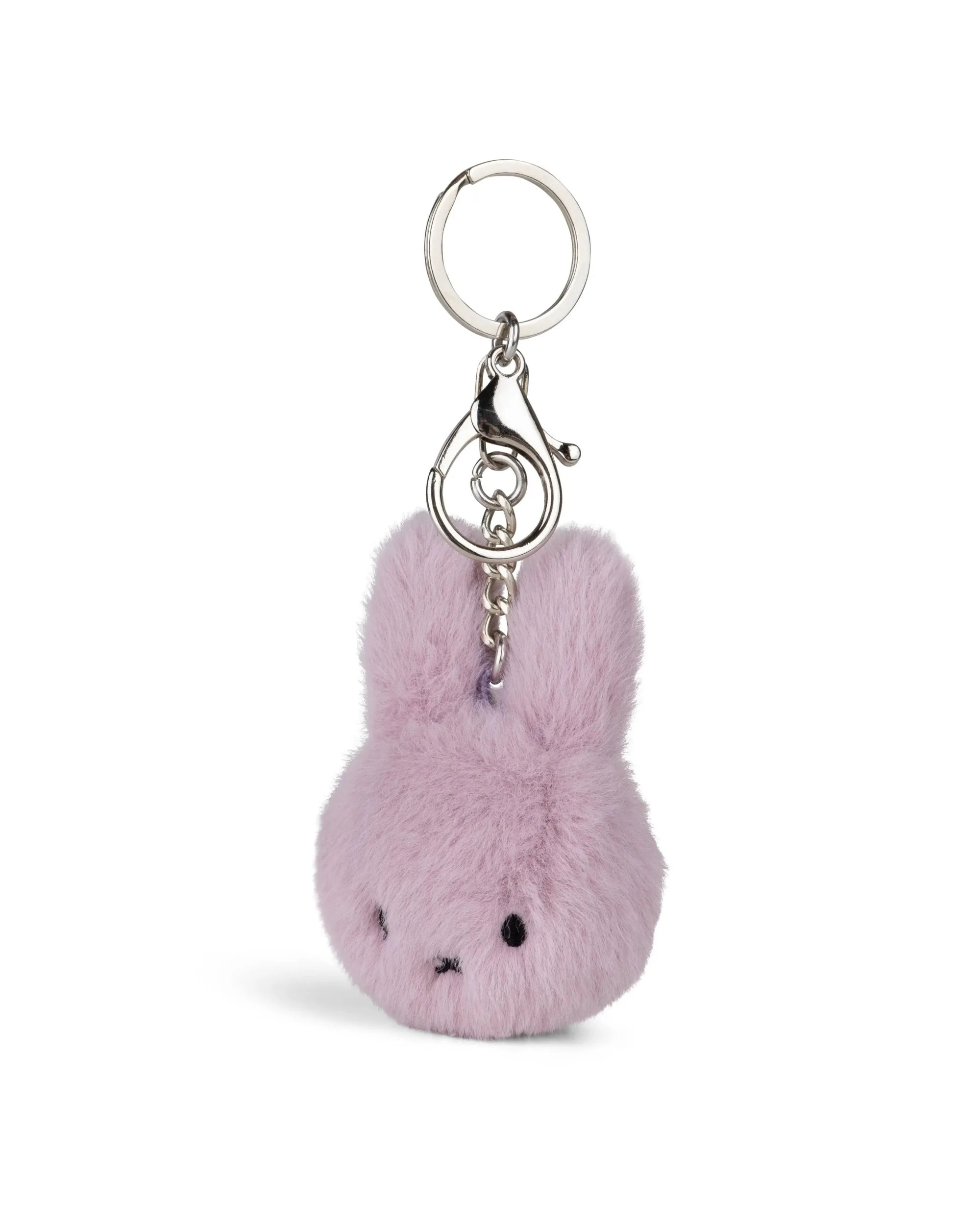 Miffy Fuzzy Plush Keyring – Lilac – 8cm