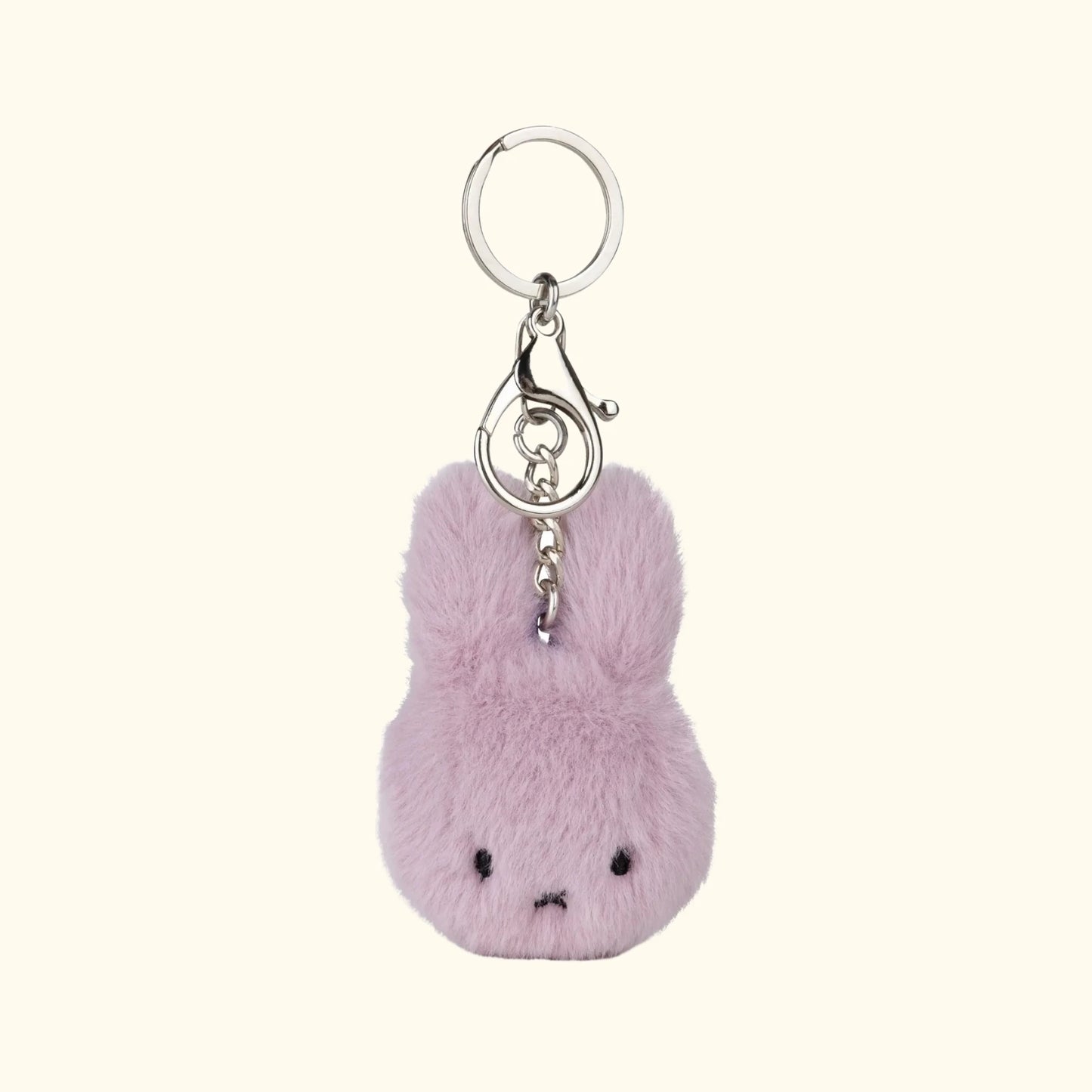 Miffy fuzzy plush keyring in lilac, 8cm – official Miffy merchandise
