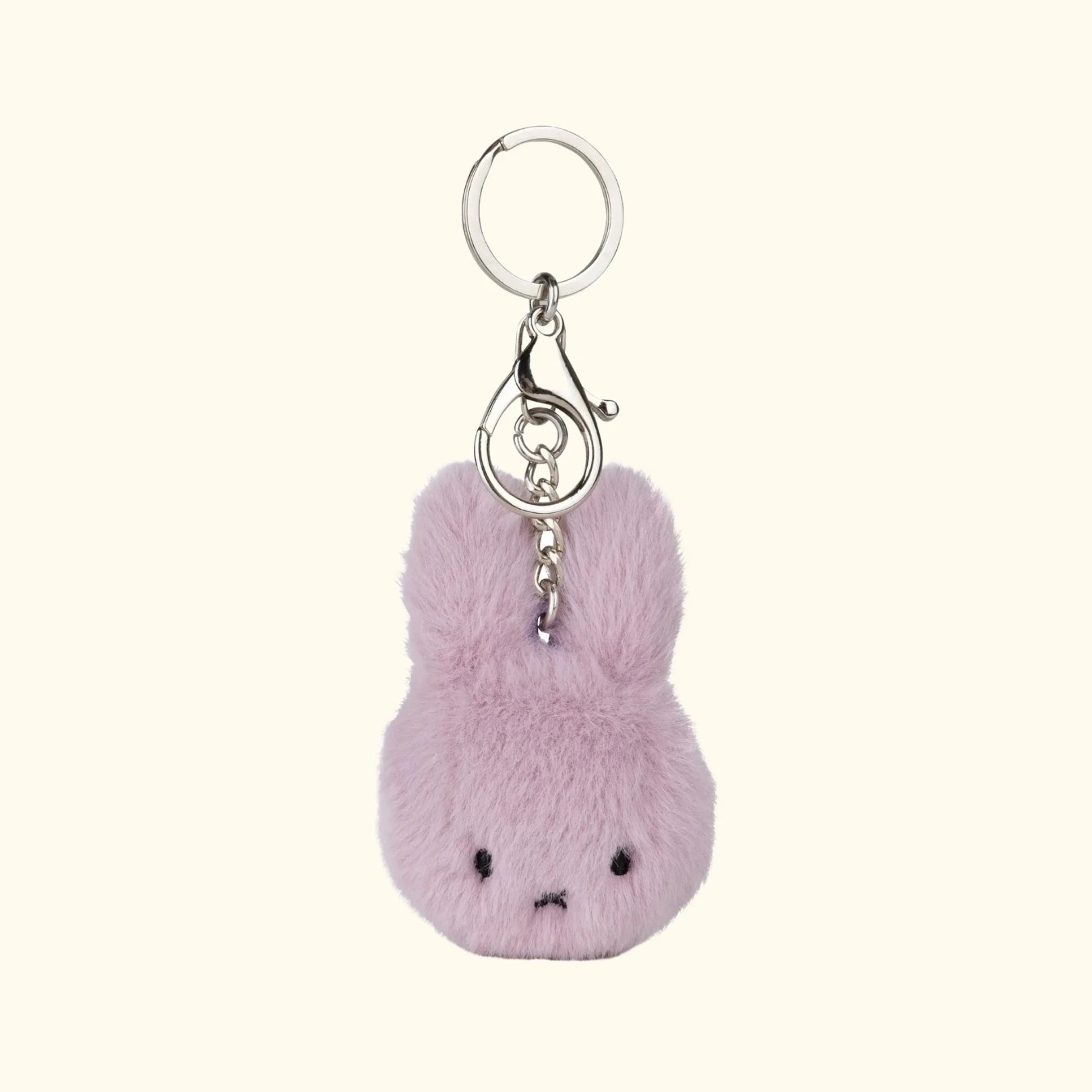 Miffy fuzzy plush keyring in lilac, 8cm – official Miffy merchandise