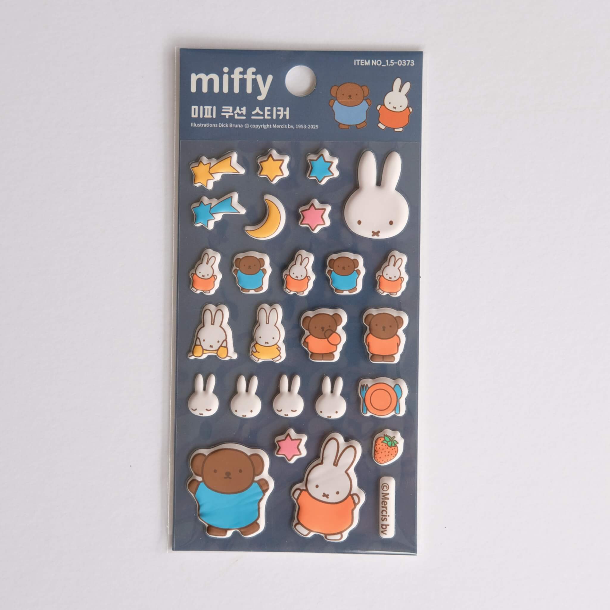Navy collection of Miffy Sticker Pack Korean Stationery