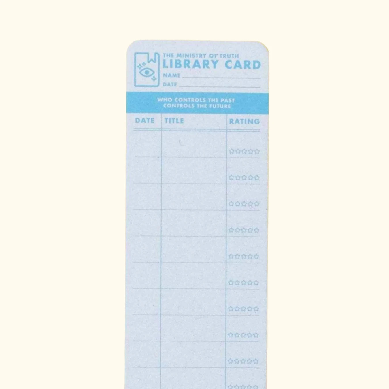 Library card design bookmark – illustrated bookmark – Subject to Change