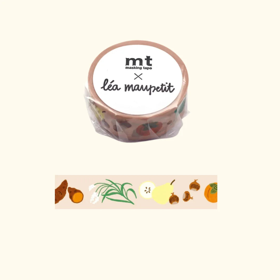 mt x Léa Maupetit - Golden Autumn - 15mm Washi Tape