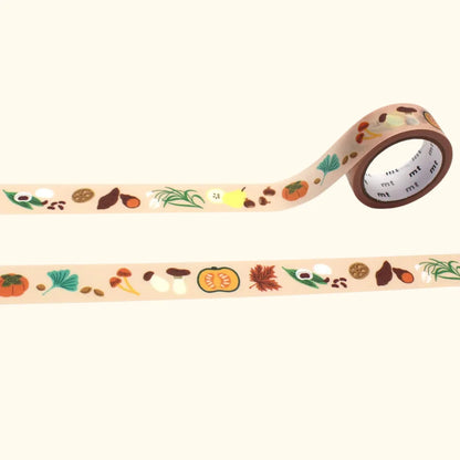 mt x Léa Maupetit - Golden Autumn - 15mm Washi Tape