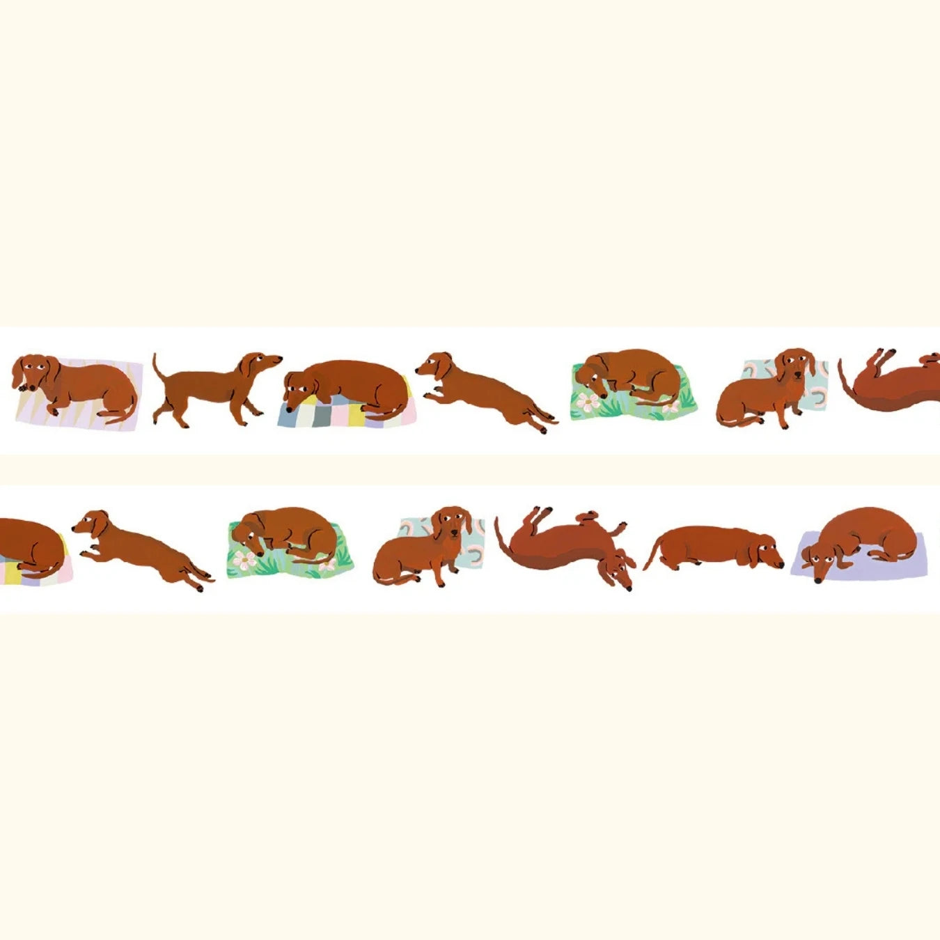 mt Artist Series washi tape, Léa Maupetit Sausage Dog design