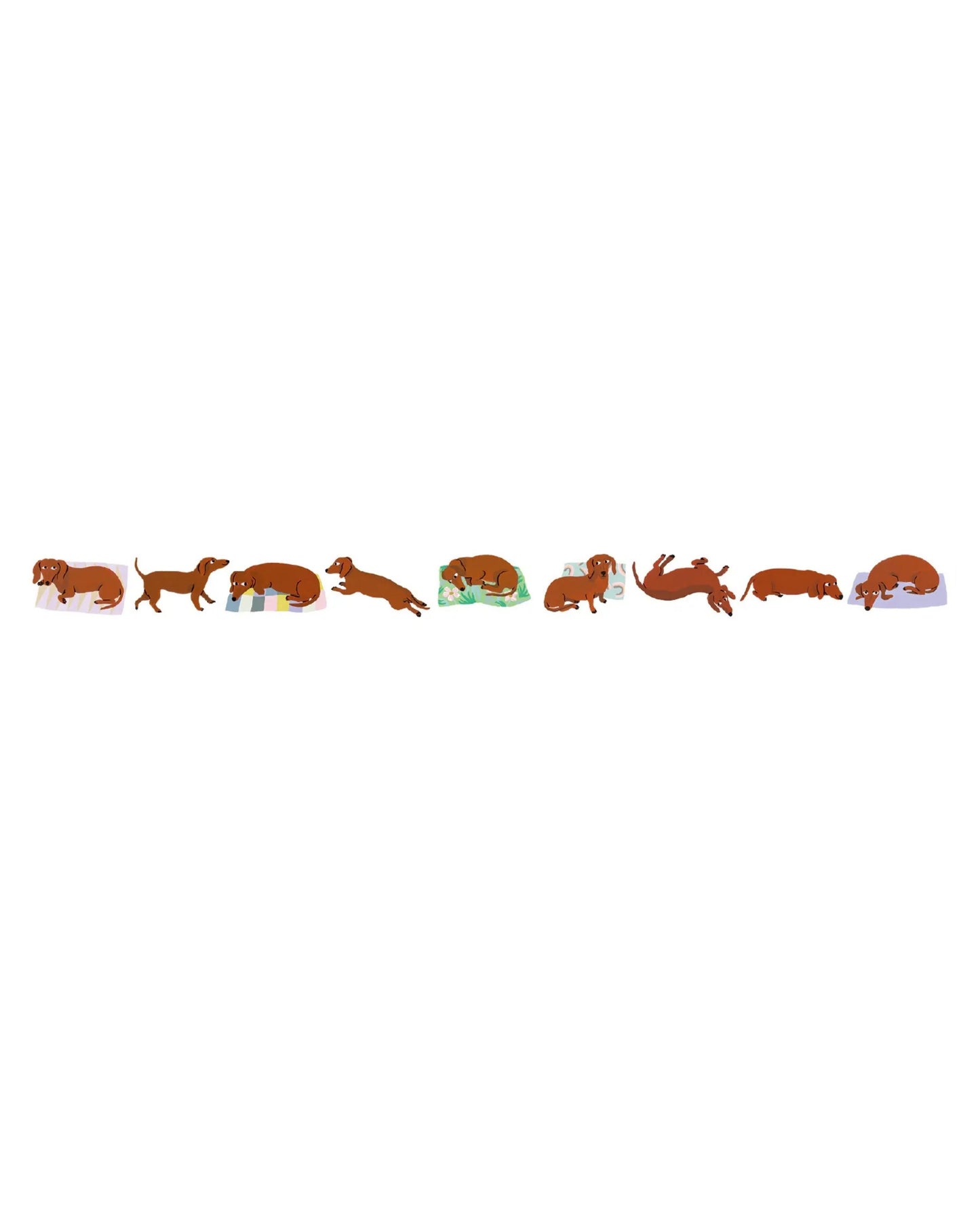 mt Artist Series washi tape, Léa Maupetit Sausage Dog design