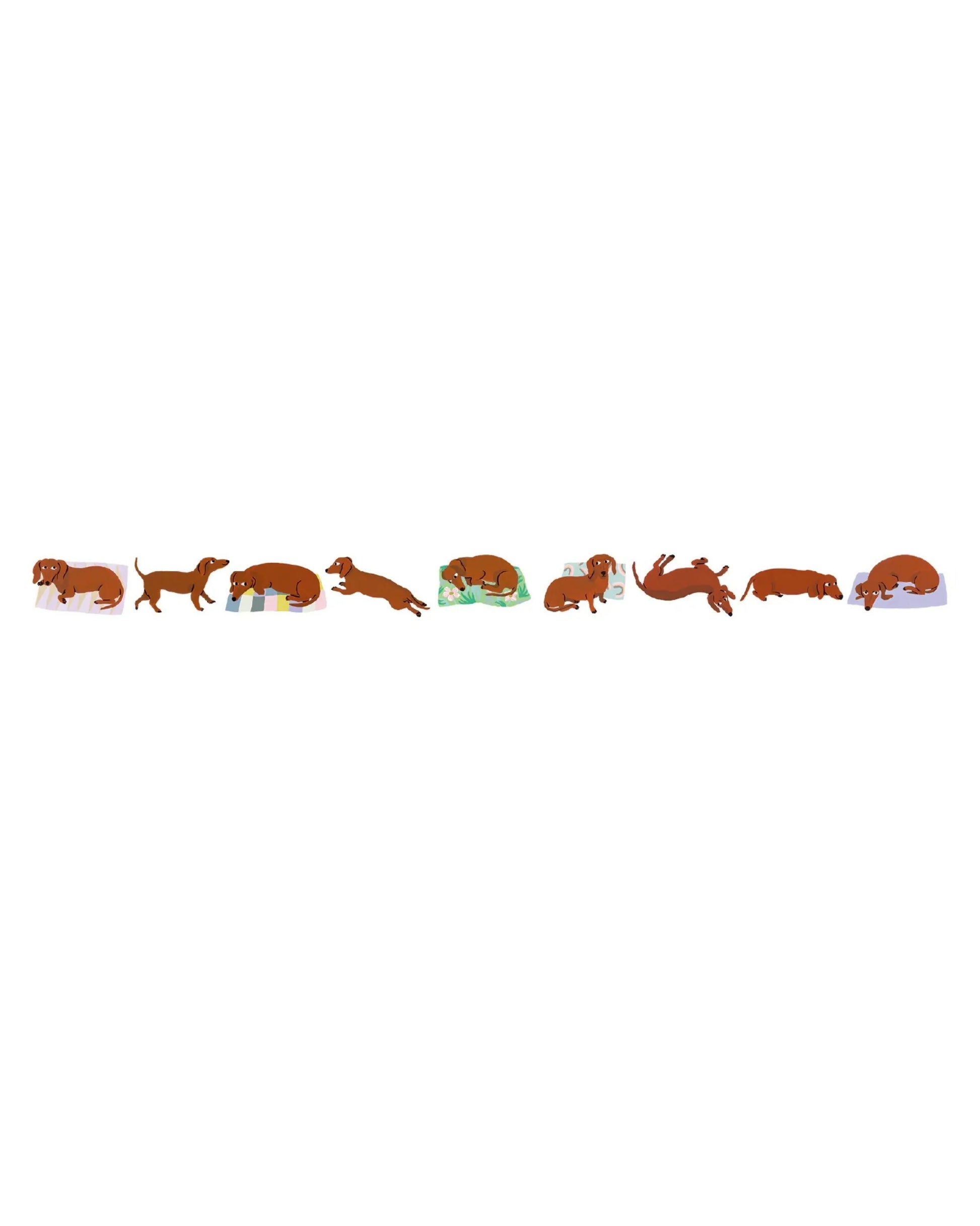 mt Artist Series washi tape, Léa Maupetit Sausage Dog design
