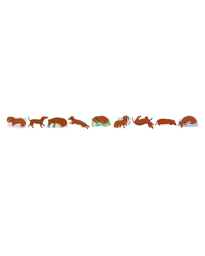 mt Artist Series washi tape, Léa Maupetit Sausage Dog design