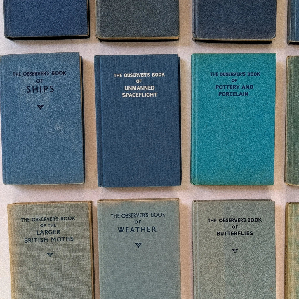 Collection of 'The Observer's Book' series books displayed on a white background