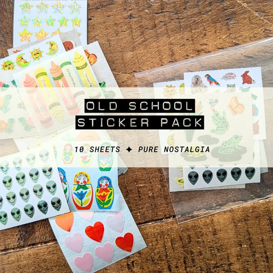 Stickermagic Old School Sticker Pack – Lucky Dip (10 Sheets)