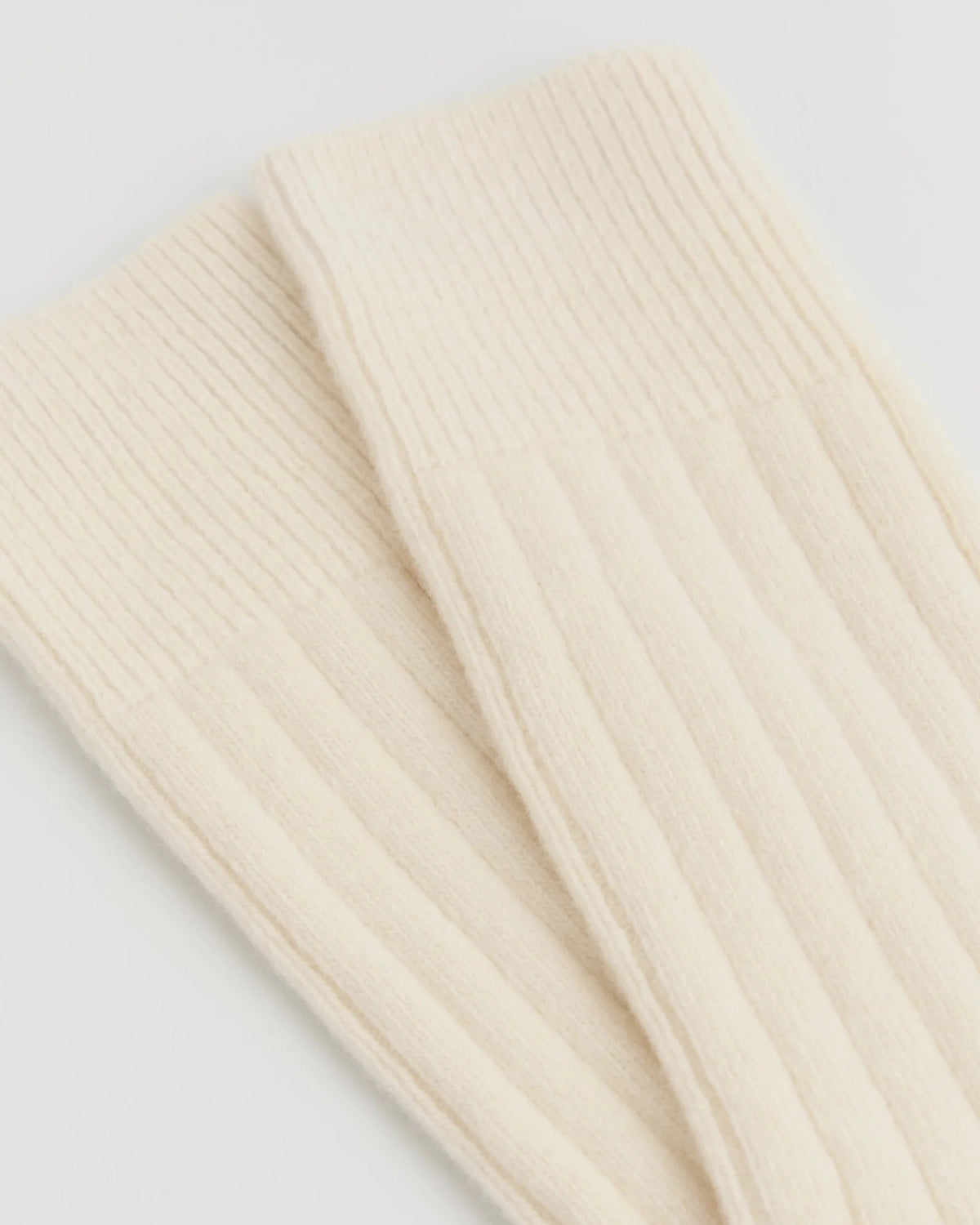 Merino Bed Socks in Clotted Cream