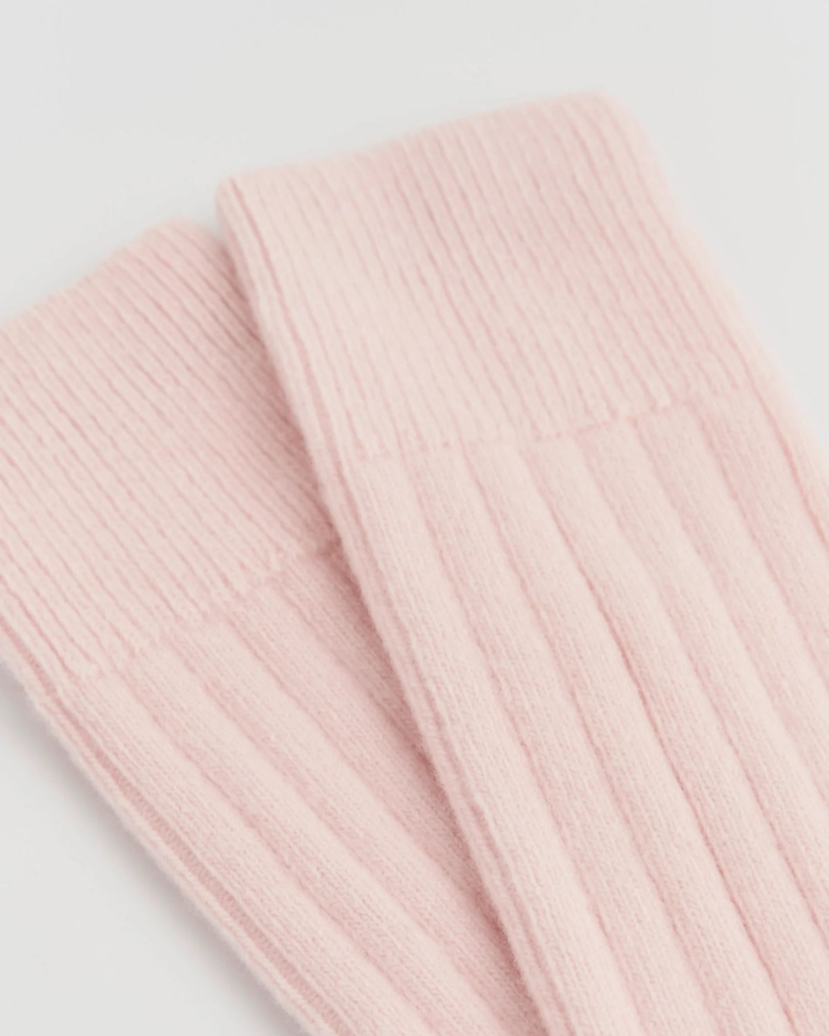 Merino Bed Socks in Frosting Pink