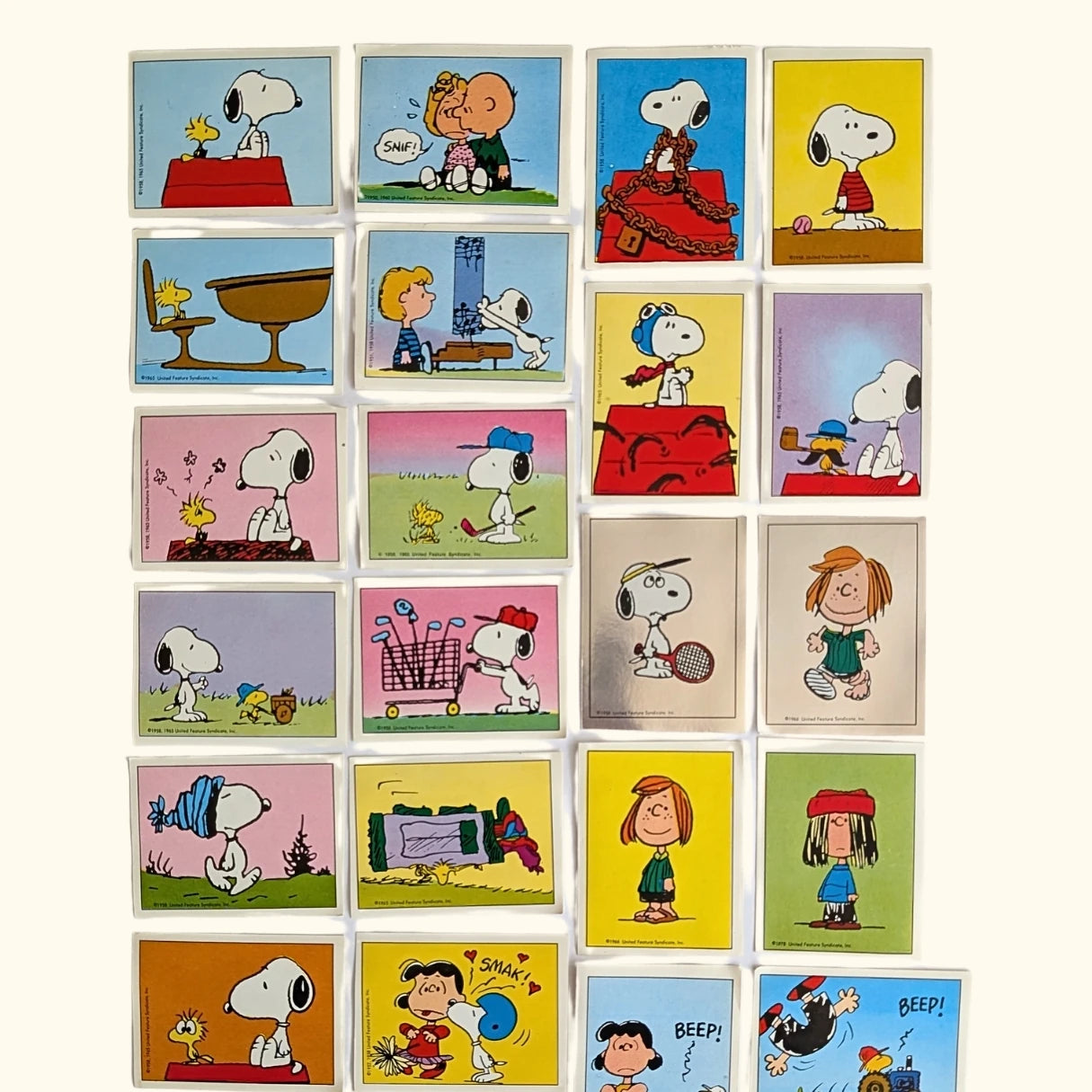 I Love Snoopy Vintage Panini Sticker Card