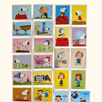 I Love Snoopy Vintage Panini Sticker Card