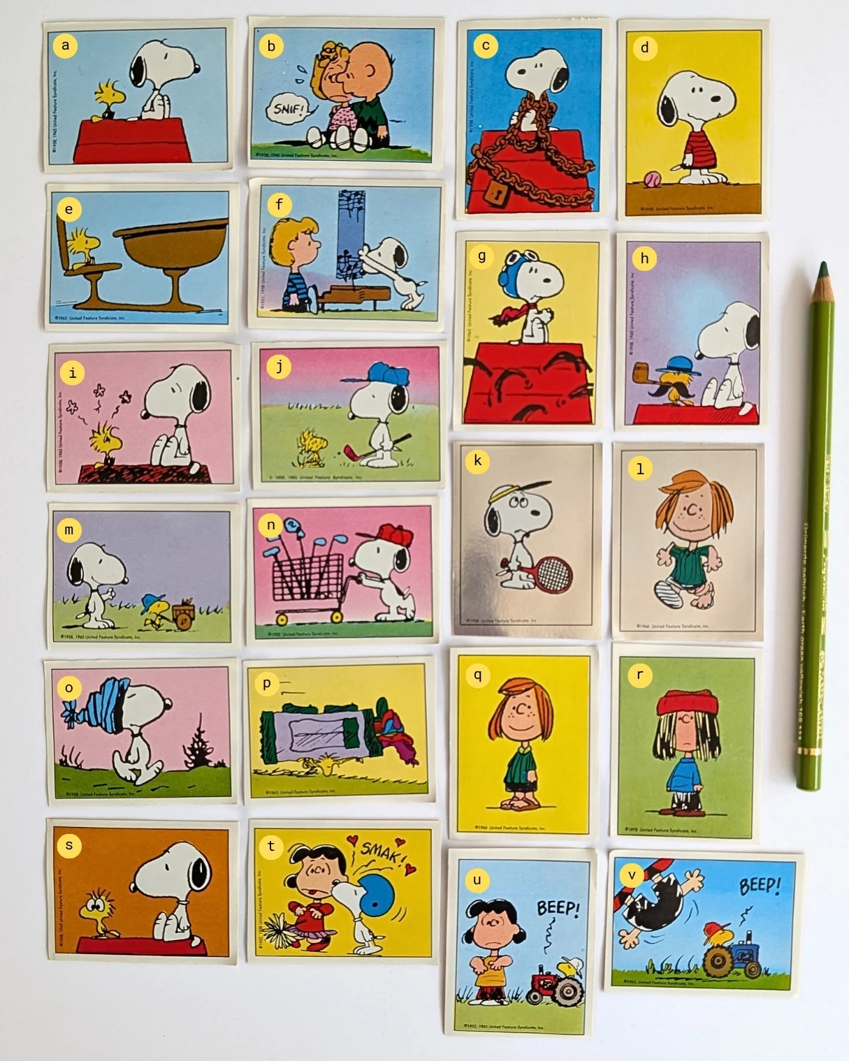 I Love Snoopy Vintage Panini Sticker Card