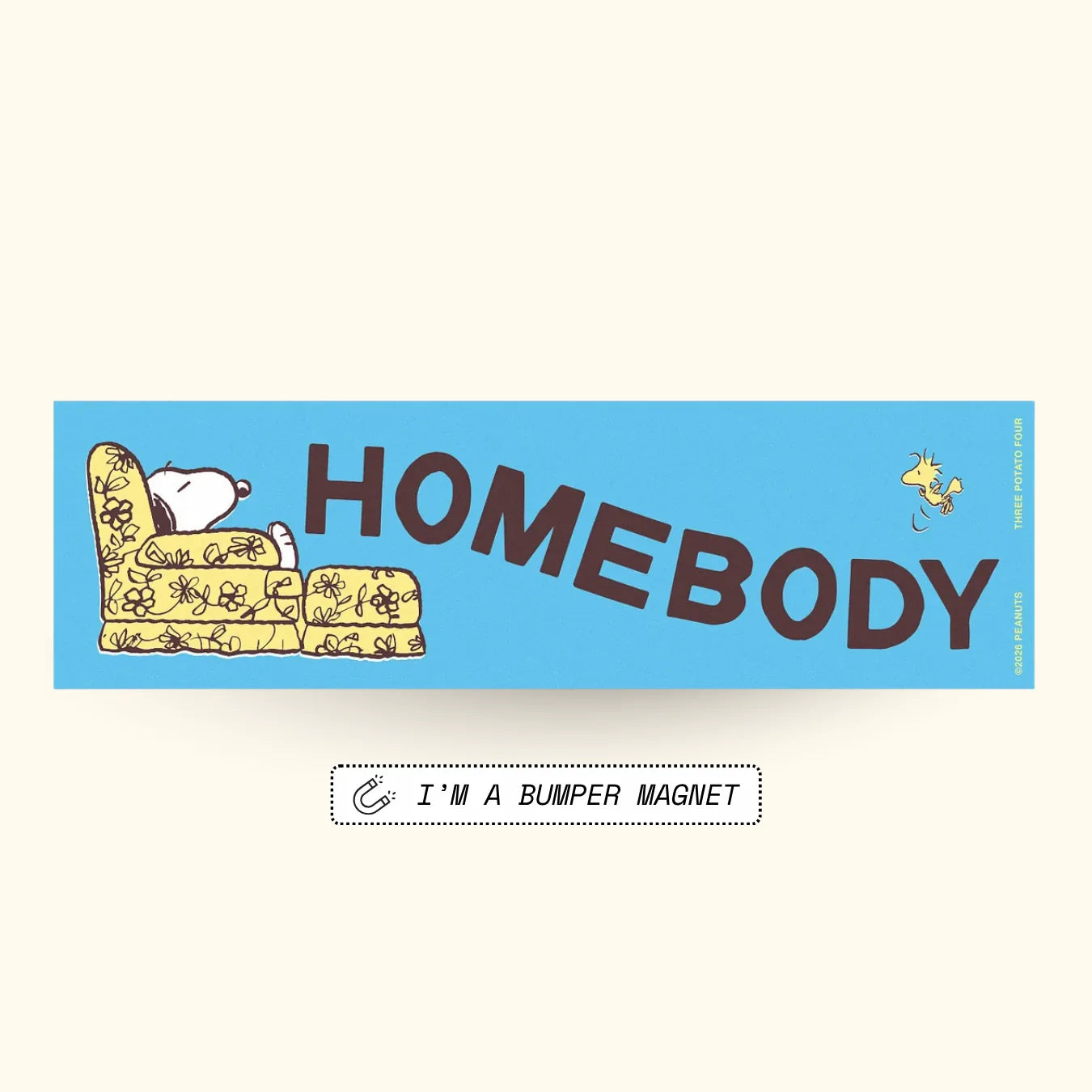 Snoopy Homebody Bumper Magnet