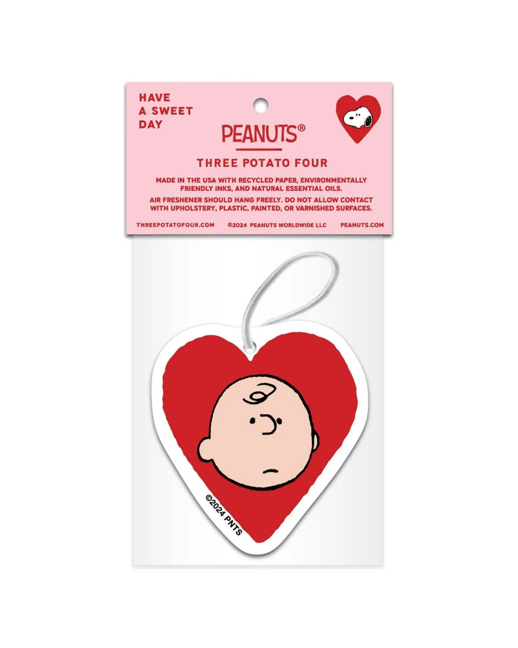 Snoopy Valentine Heart Car Air Freshener – Peanuts