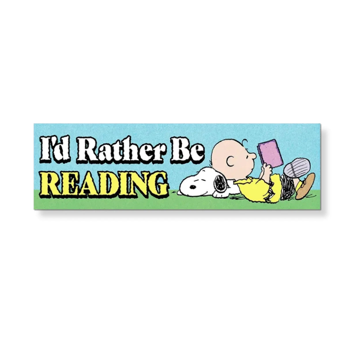 Rather Be Reading Snoopy Sticker