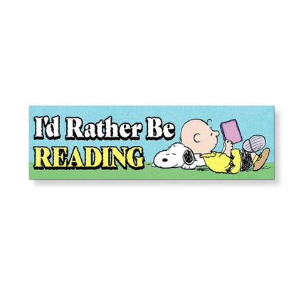 Rather Be Reading Snoopy Sticker