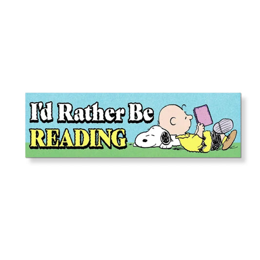 Rather Be Reading Snoopy Sticker