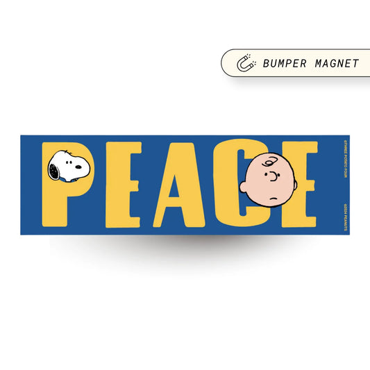 Snoopy Peace Bumper Magnet – Peanuts Car Magnet